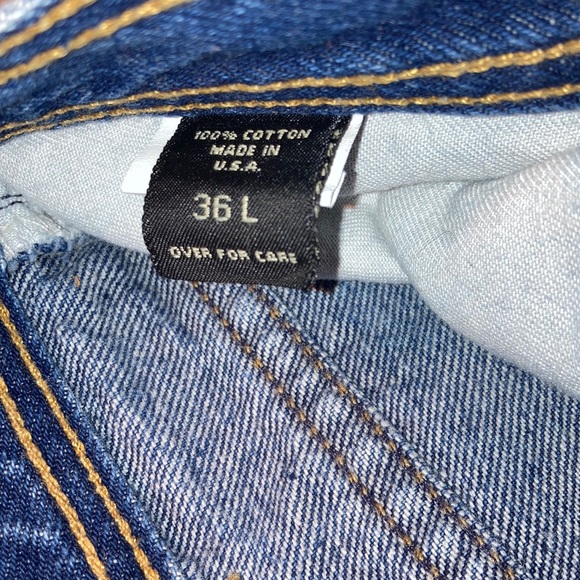 Vintage Denim Structure Blue Jeans USA Made Thick Heavy Duty Work Pants - Picture 8 of 12